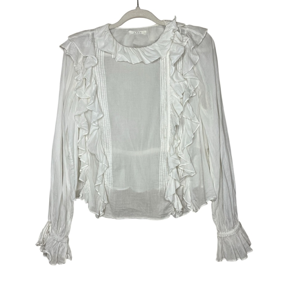 Doen White Ruffle Blouse - Picture 4 of 10